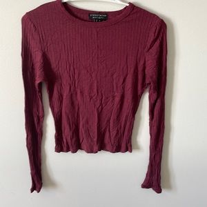 Burgundy long sleeve